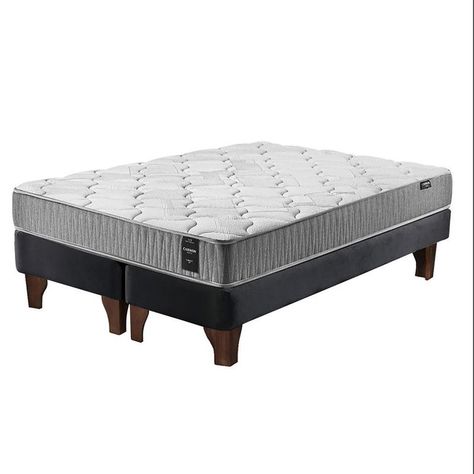 Cama Europea Cannon Zen I-REST Super King Tela Negro-1