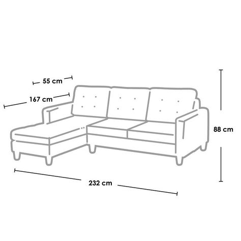 Sofa Chaiselong Izq Napoles Tela  Velvet  Turquesa-3