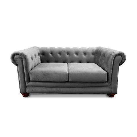 SOFA FLORENCIA 2C TELA VELVET GRIS-0