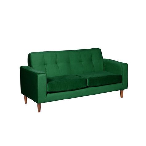 Sofa Salerno 2C Tela  Velvet  Verde-1