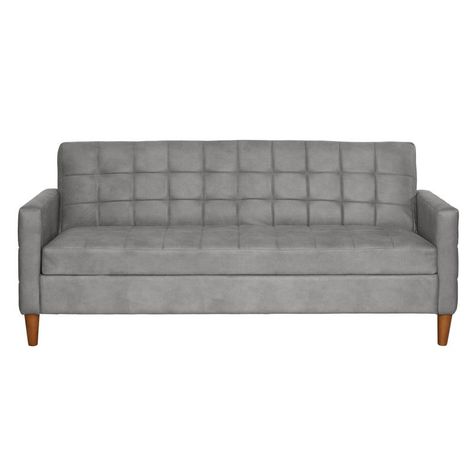 FUTON GENOVA  CUERO KENTUCKY GRIS-0