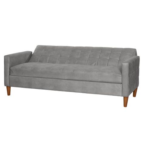 FUTON GENOVA  CUERO KENTUCKY GRIS-2