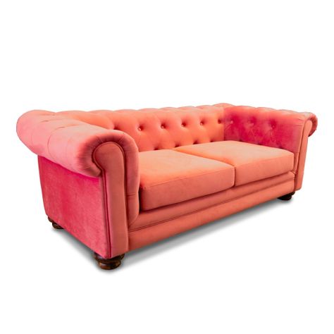 SOFA FLORENCIA 3C TELA VELVET PALO ROSA-1