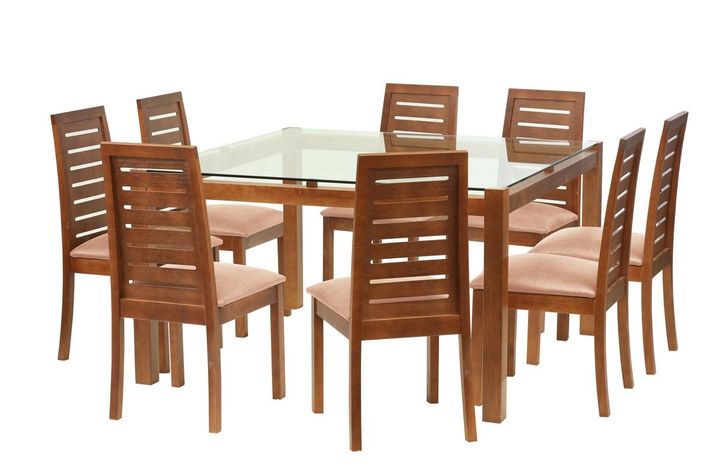 Juego De Comedor Barcelona 1400X1400 S/Tenerife Cuero Beige-0