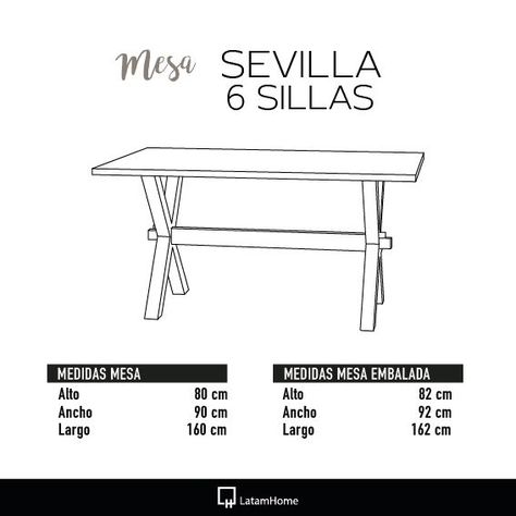 Mesa Comedor Sevilla 6 Puestos-2