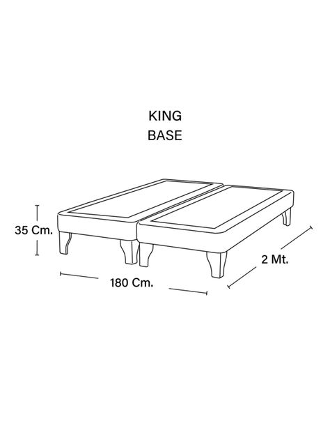 BASE EUROPEA ZEN  TELA TURQUESA KING-2