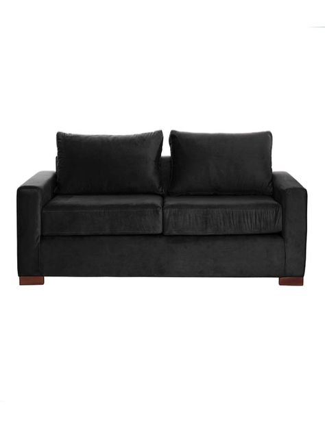 SOFA LIVORNO 2C TELA VELVET NEGRO-0