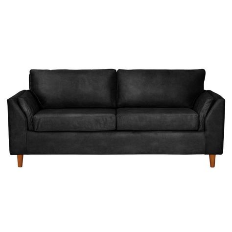Sofa Milan 3C Con Resortes Pocket Cuero Kentucky Negro-0