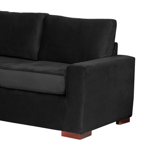 Sofa Cama Livorno 2Pl Tela Velvet Negro-3