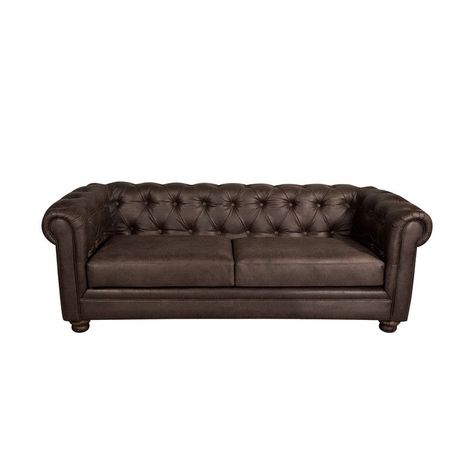 Sofa Florencia 3 Cuerpos Cuero Colorado Marron-1