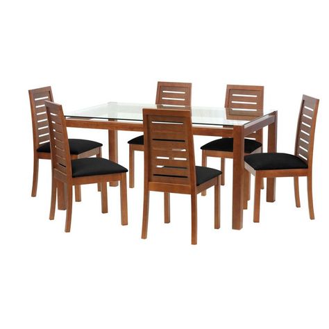 Juego De Comedor Barcelona 1600X1000 S/Tenerife Tela Negro-0