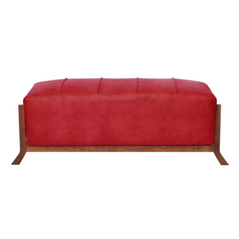 Banqueta Marsella  Cuero Kentucky Rojo-1