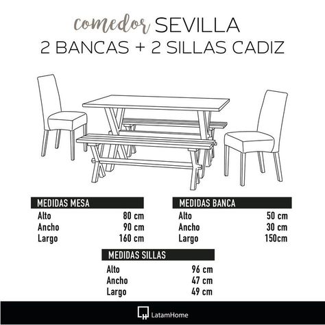 Juego De Comedor Sevilla 2 Sillas Cadiz + 2 Bancas Tela Velvet Pistacho-2