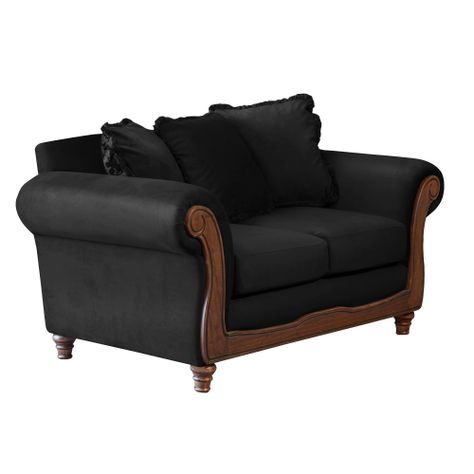 SOFA  RIMINI 2C TELA VELVET NEGRO-2