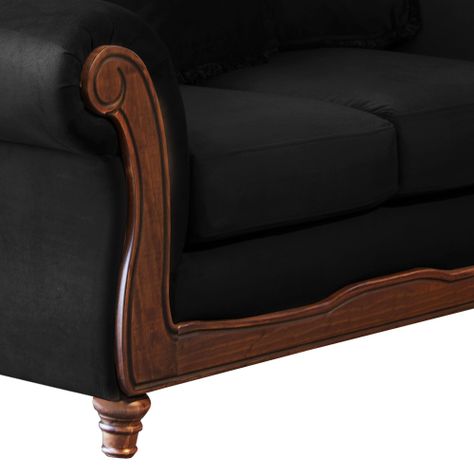 SOFA  RIMINI 2C TELA VELVET NEGRO-1