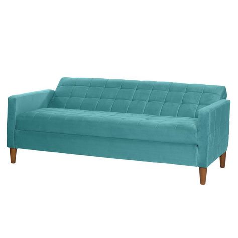 FUTON GENOVA  TELA VELVET TURQUESA-3