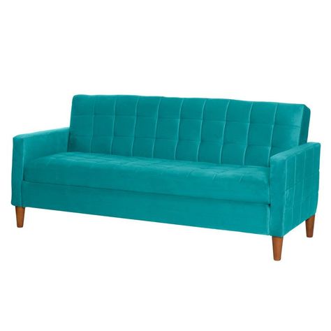 FUTON GENOVA  TELA VELVET TURQUESA-1