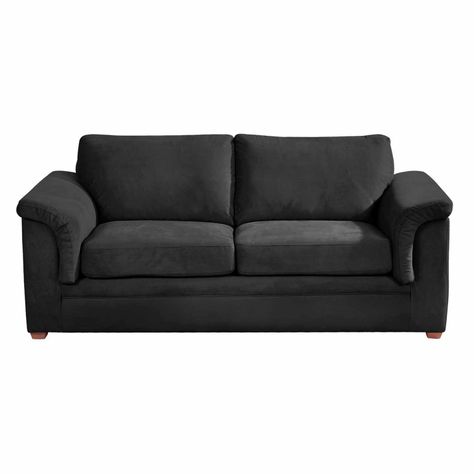 SOFA ANCONA 3C TELA  VELVET  NEGRO-0