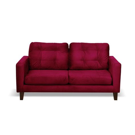 Sofa Napoles 2C Tela  Velvet  Burdeo-0