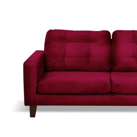 Sofa Napoles 2C Tela  Velvet  Burdeo-2