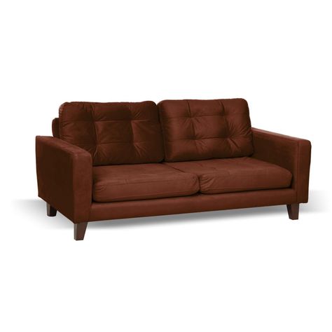 SOFA NAPOLES 3C TELA  VELVET  CHOCOLATE-2