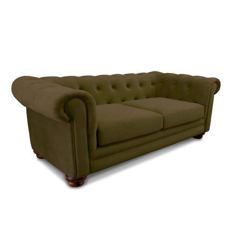 SOFA FLORENCIA 3C TELA VELVET VERDE-1