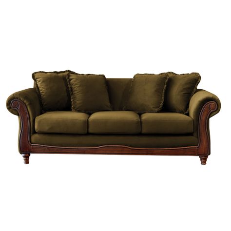 SOFA  RIMINI 3C TELA VELVET VERDE-0