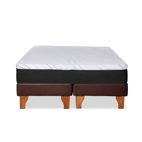 Cama Zen Top Spring  Hybrid Pu Chocolate 2Pza-5