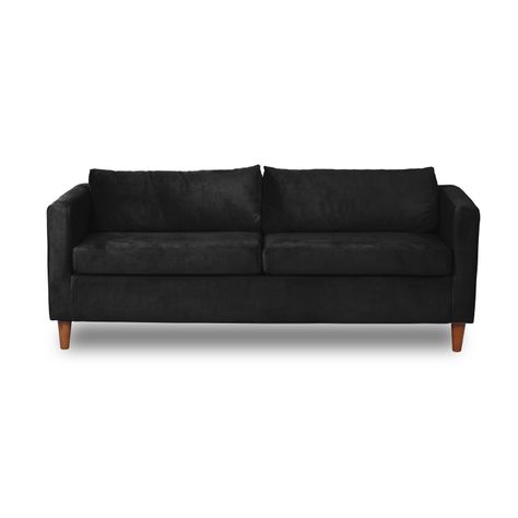SOFA SICILIA 3C TELA  VELVET  NEGRO-0