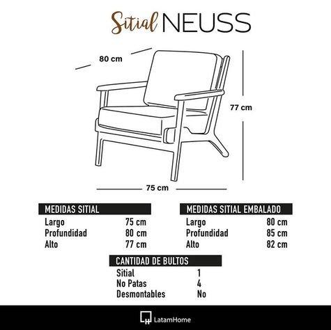 Sitial Neuss  Cuero Kentucky Beige-3