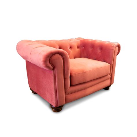 SOFA FLORENCIA 1C TELA VELVET PALO ROSA-1