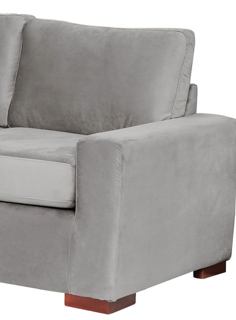 SOFA LIVORNO 3C TELA VELVET GRIS-2