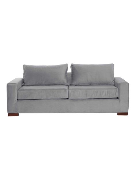 SOFA LIVORNO 3C TELA VELVET GRIS-0