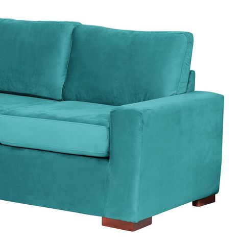 Sofa Cama Livorno 2Pl Tela Velvet Turquesa-3