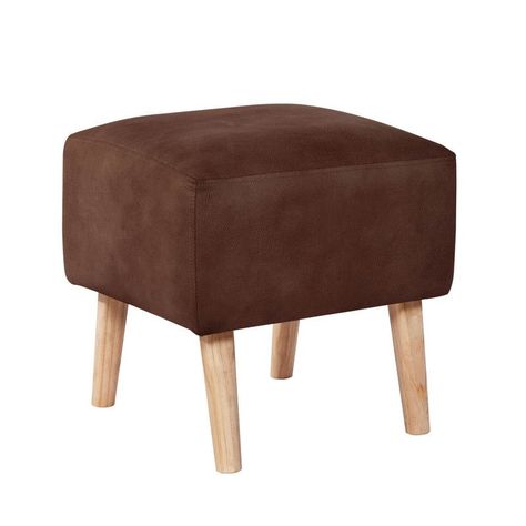 Pouf Burdeos  Cuero Kentucky Cafe Moro-0