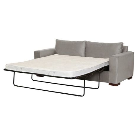 Sofa Cama Livorno 2Pl Tela Velvet Gris-0