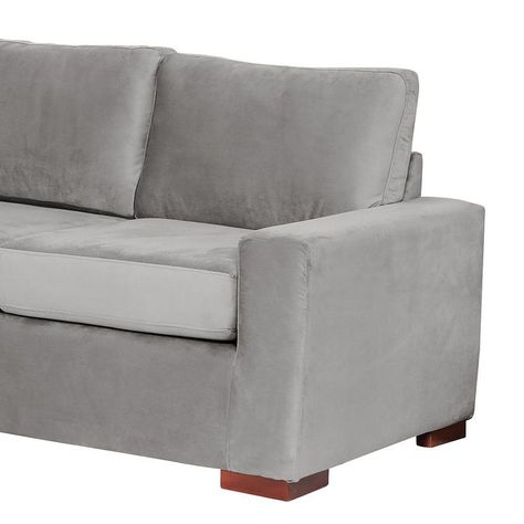 Sofa Cama Livorno 2Pl Tela Velvet Gris-3