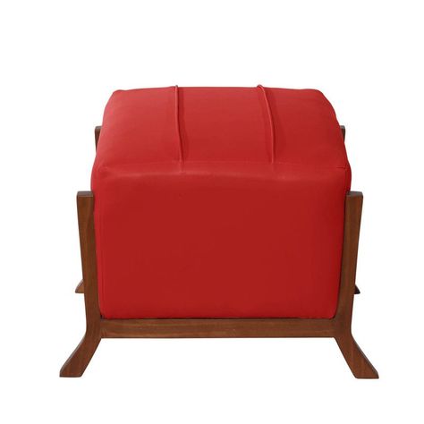 Pouf Marsella Pu Rojo-1