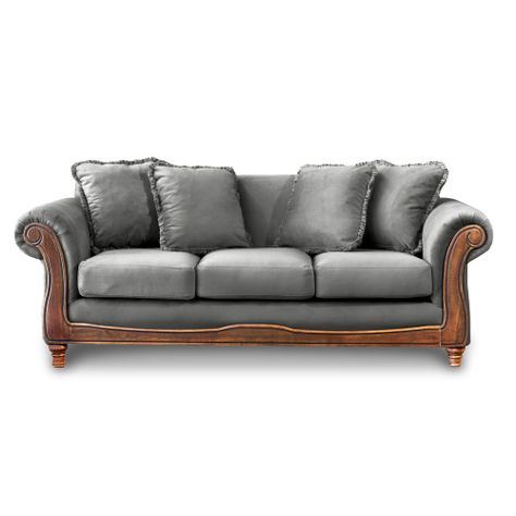 SOFA  RIMINI 3C TELA VELVET GRIS-0