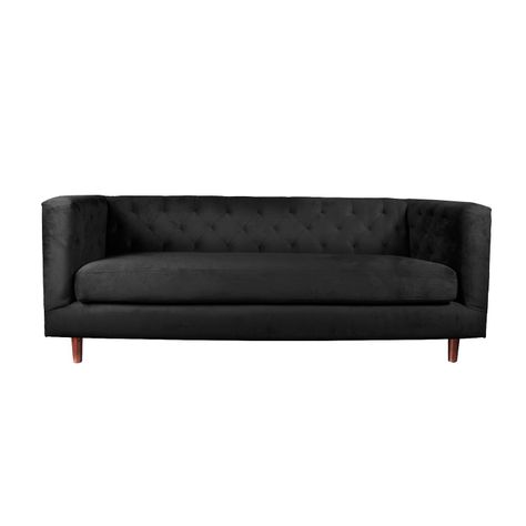 SOFA BRESCIA 3C TELA VELVET VIVIAN NEGRO-0