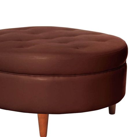 Pouf Paris Pu Chocolate-1