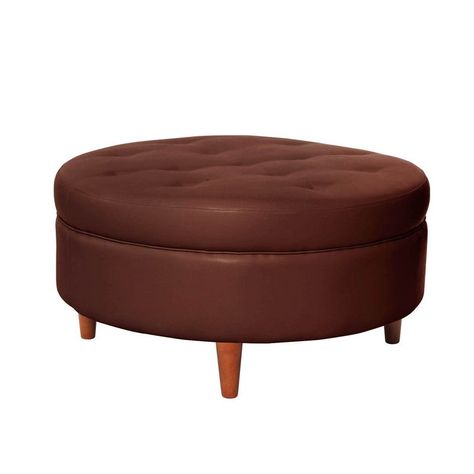 Pouf Paris Pu Chocolate-0