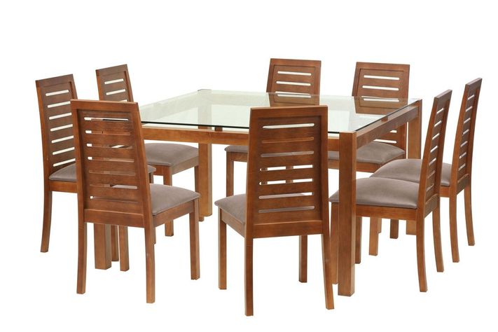 Juego De Comedor Barcelona 1400X1400 S/Tenerife Cuero Gris-0