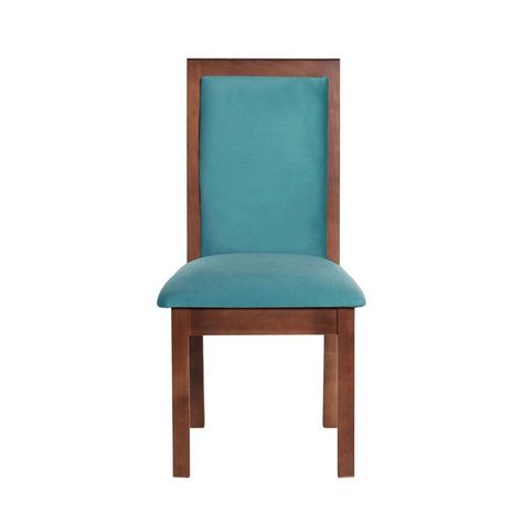 Juego De Comedor Merida 6 Sillas Girona Tela Velvet Turquesa-3