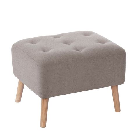 Pouf Lyon Lino Gris Claro-0