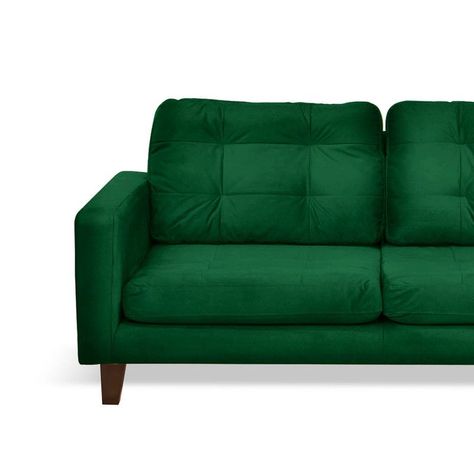 Sofa Napoles 2C Tela  Velvet  Verde-2