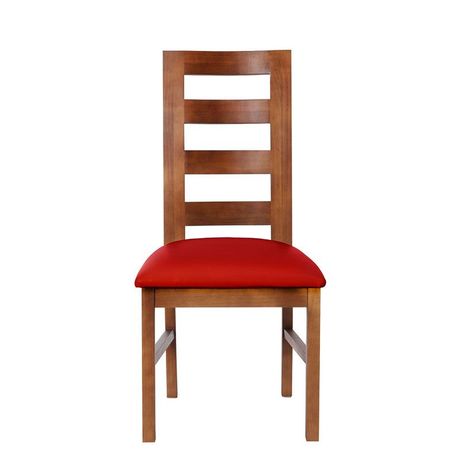 Juego De Comedor Merida 6 Sillas Granada  Pu Rojo-3