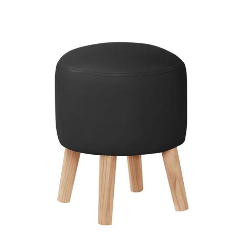Pouf Nantes Pu Negro-0