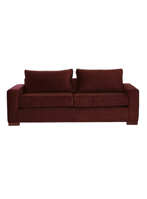 SOFA LIVORNO 3C TELA VELVET CHOCOLATE-0