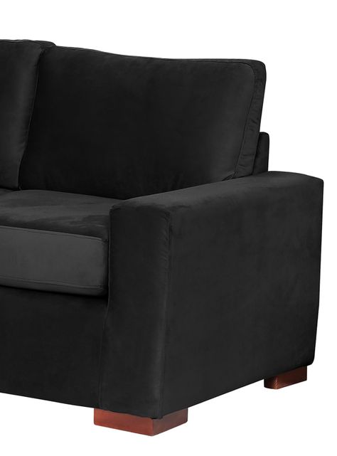 SOFA LIVORNO 3C TELA VELVET NEGRO-2